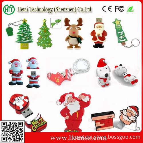 2014 Promotional USB Flash Drive for Christmas Gifts/Christmas Stockings USB Flash Drive